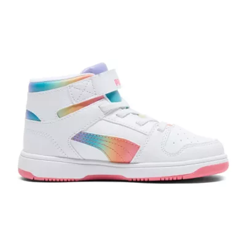 PUMA Rebound Layup Rcl Pop Star Little Kid Girls Basketball Shoes