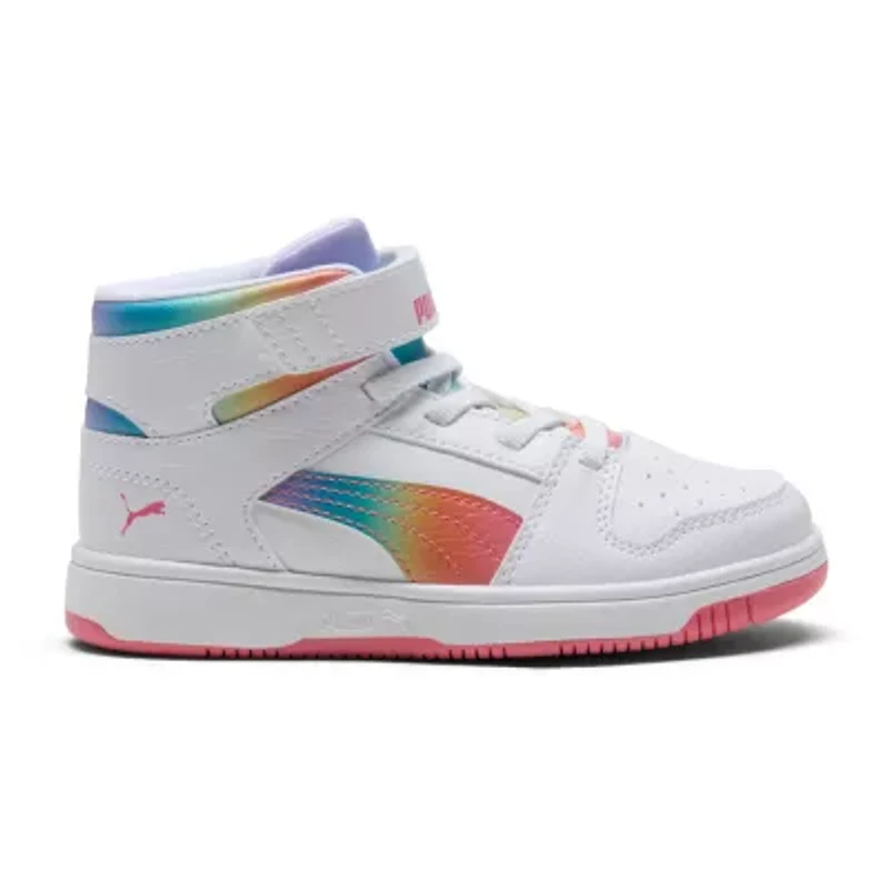 PUMA Rebound Layup Rcl Pop Star Little Kid Girls Basketball Shoes