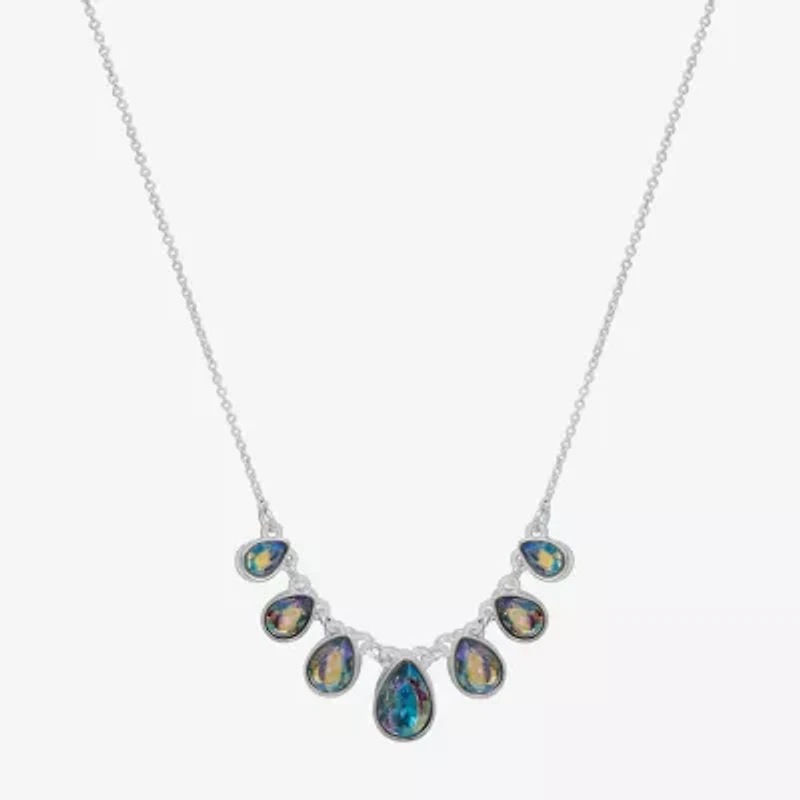 Bijoux Bar Delicates Womens Multi Color 16 Inch Statement Necklace