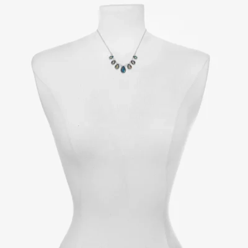 Bijoux Bar Delicates Womens Multi Color 16 Inch Statement Necklace