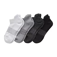 Hanes Absolute Active Heel Tab Womens 4 Pair No Show Socks