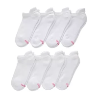 Hanes Cool Comfort Cushion Heel Tab Womens Multi-Pack 8 Pair No Show Socks