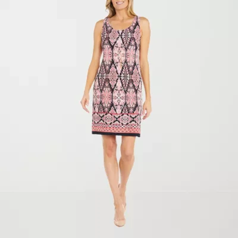 R & M Richards Womens Jacket Dress With Removable Necklace