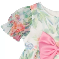 Rare Editions Baby Girls Sleeveless Puffed Sleeve Flower Girl Fit + Flare Dress