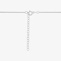 Womens 14K White Gold 18 Inch Herringbone Chain Necklace