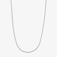 Womens 14K White Gold 18 Inch Herringbone Chain Necklace