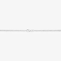 Made in Italy Mens Black Spinel Sterling Silver Cross 22 Inch Pendant Necklace