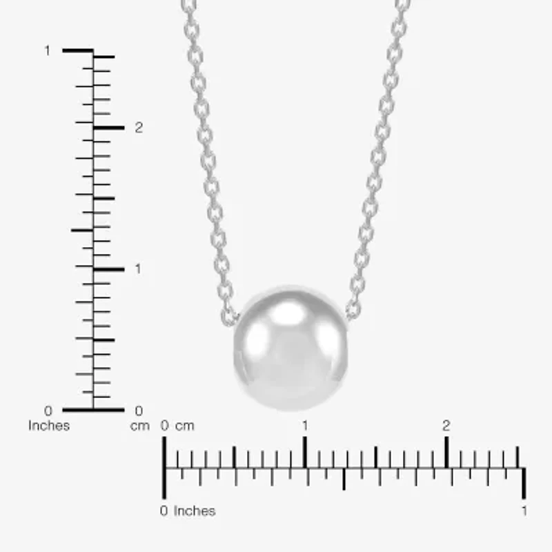 Made in Italy Womens Sterling Silver Round 2-pc. Jewelry Set