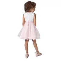 Rare Editions Toddler Girls Sleeveless Flower Girl Fit + Flare Dress