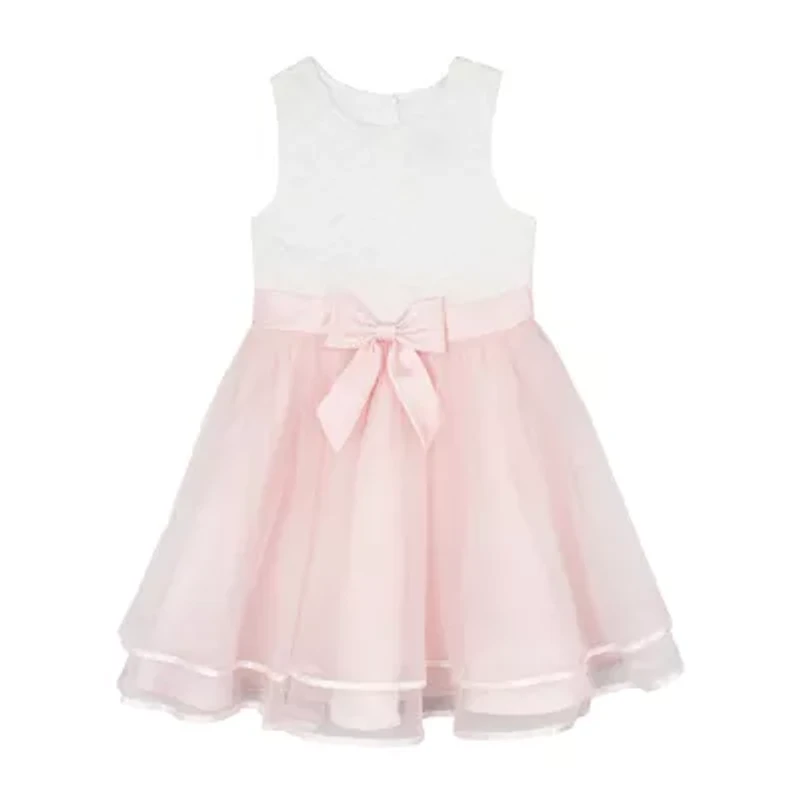 Rare Editions Toddler Girls Sleeveless Flower Girl Fit + Flare Dress