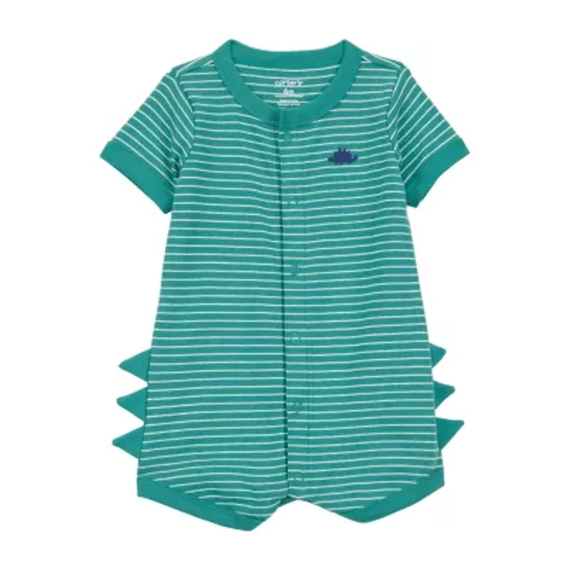 Carter's Baby Boys Short Sleeve Striped Romper