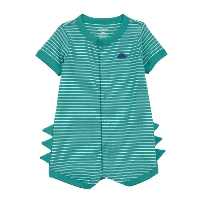 Carter's Baby Boys Short Sleeve Striped Romper