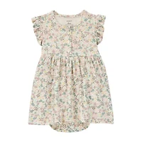 Carter's Baby Girls Short Sleeve Flutter Floral Dress Set