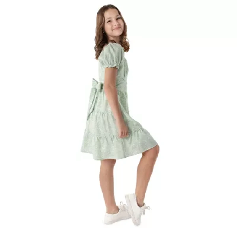 Rare Editions Big Kid Girls Short Sleeve A-Line Dress
