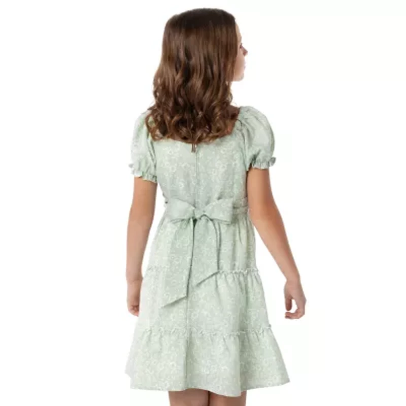 Rare Editions Big Kid Girls Short Sleeve A-Line Dress
