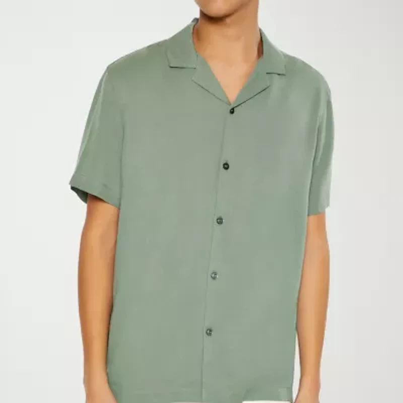 Forever 21 Mens Short Sleeve Button-Down Shirt
