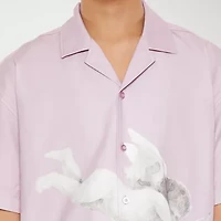 Forever 21 Mens Short Sleeve Button-Down Shirt