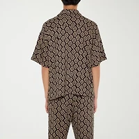 Forever 21 Mens Short Sleeve Camp Shirt