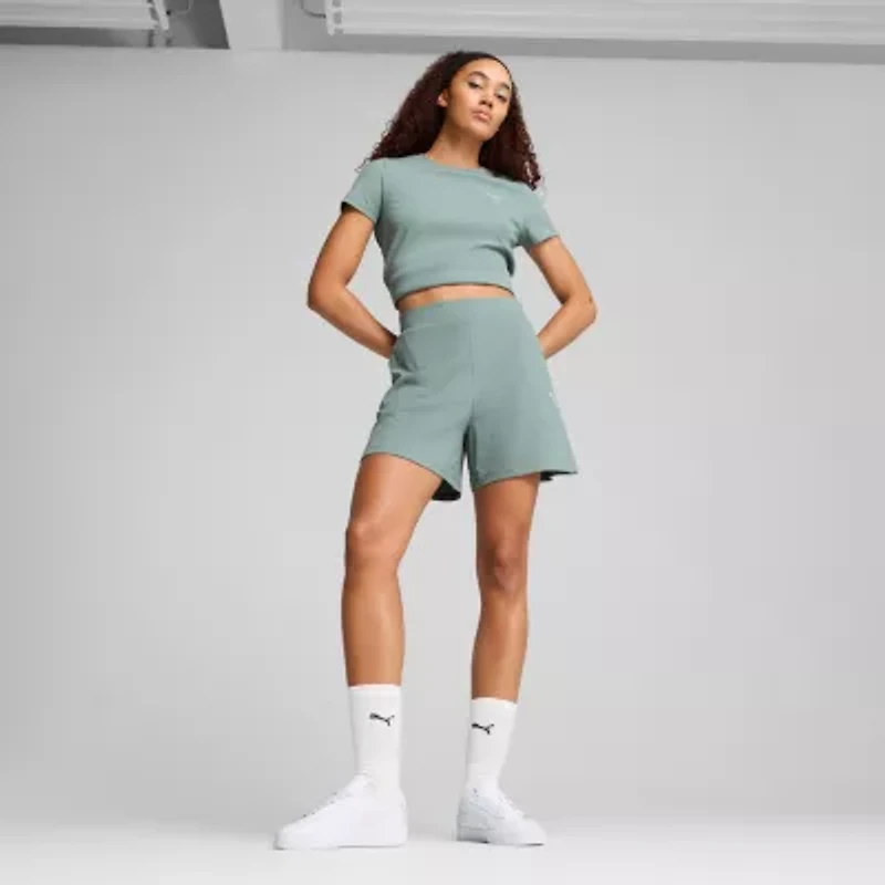 PUMA Womens Rib Pull-On Short