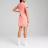 PUMA Womens Short Sleeve Rib Bodycon Dress