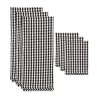 Design Imports Check 6-pc. Towels + Dish Cloths Set