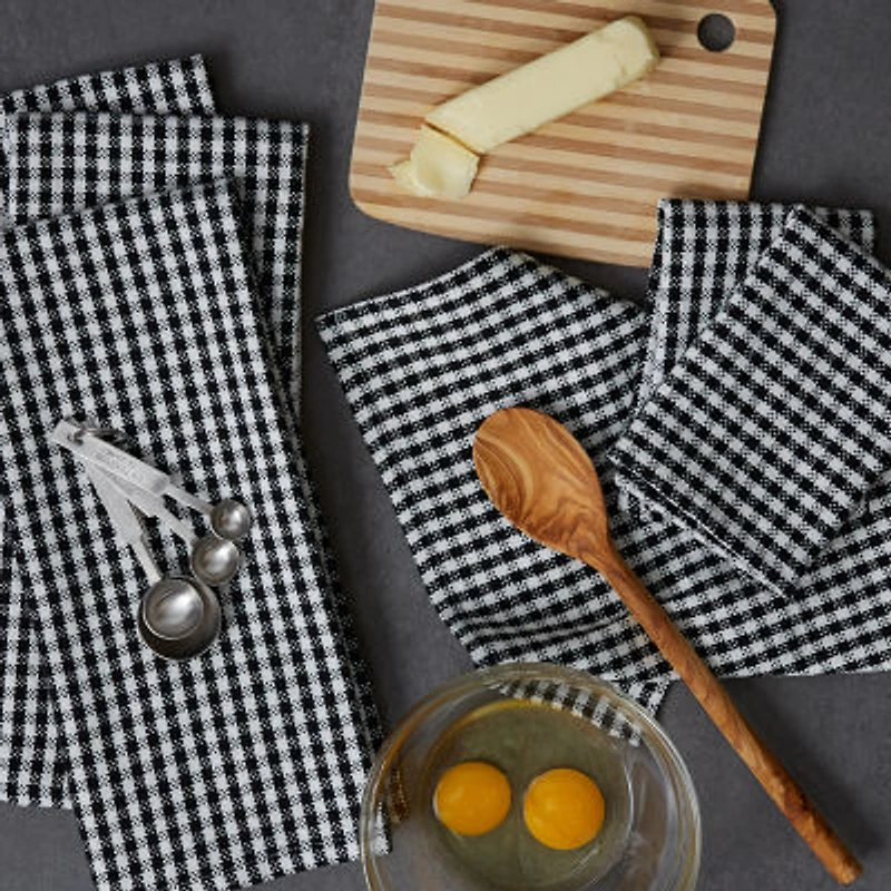 Design Imports Check 6-pc. Towels + Dish Cloths Set