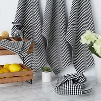 Design Imports Check 6-pc. Towels + Dish Cloths Set