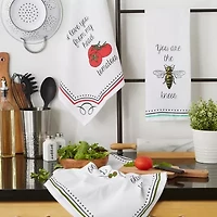 Design Imports Love You 3-pc. Dish Towel Set