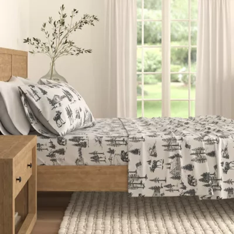 Linery Flannel Lodge Sheet Set
