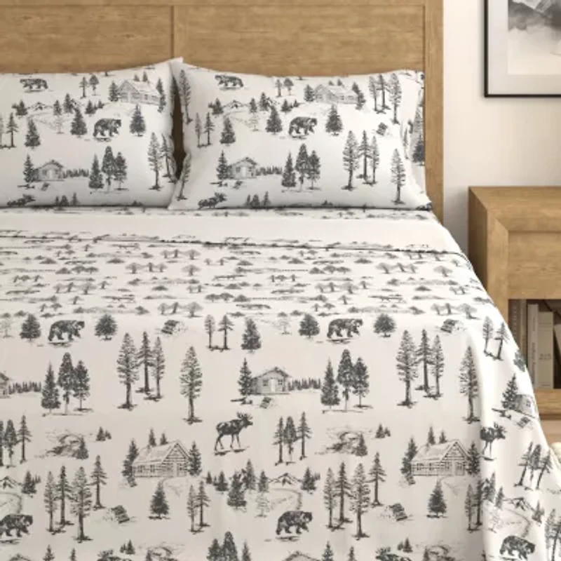 Linery Flannel Lodge Sheet Set