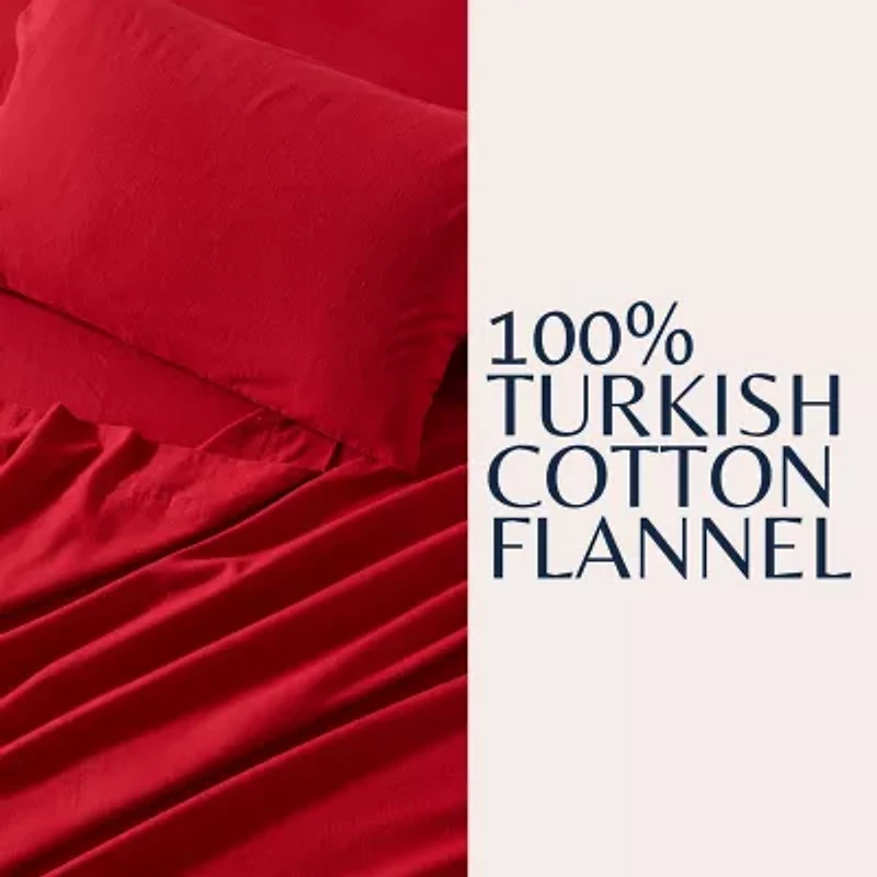 Linery Solid Flannel Sheet Set