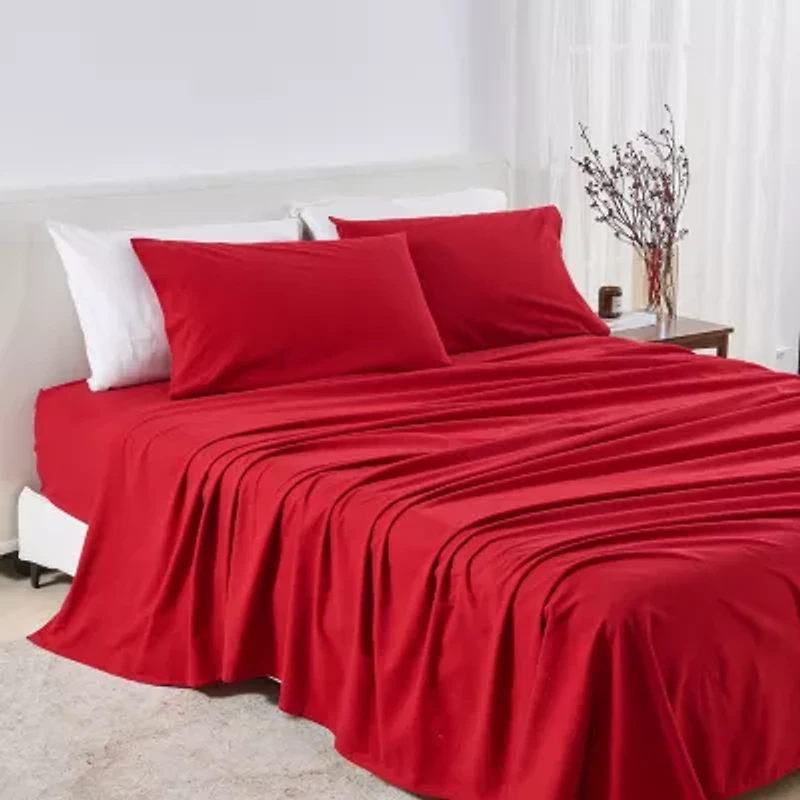 Linery Solid Flannel Sheet Set