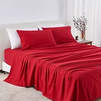 Linery Solid Flannel Sheet Set