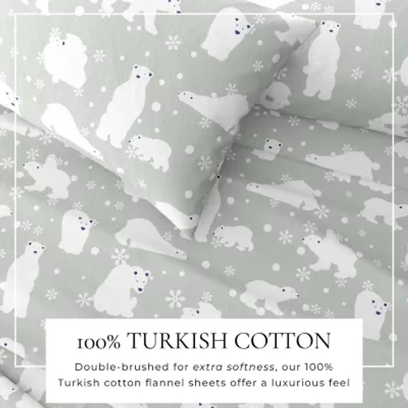 Linery Wild Lodge Flannel Sheet Set