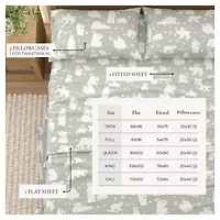 Linery Wild Lodge Flannel Sheet Set