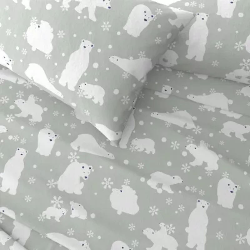 Linery Wild Lodge Flannel Sheet Set