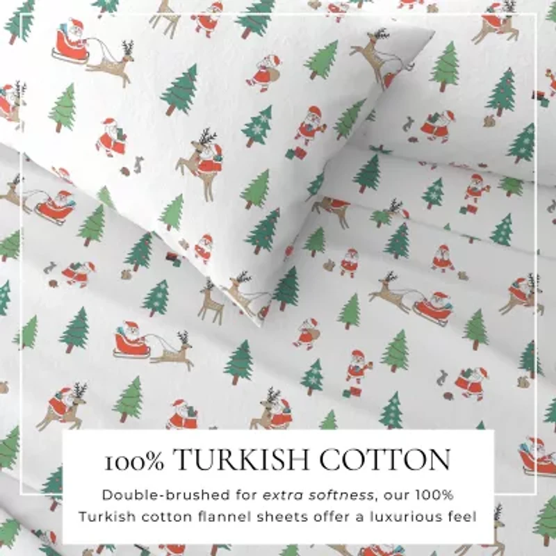 Linery Holiday Flannel Sheet Set