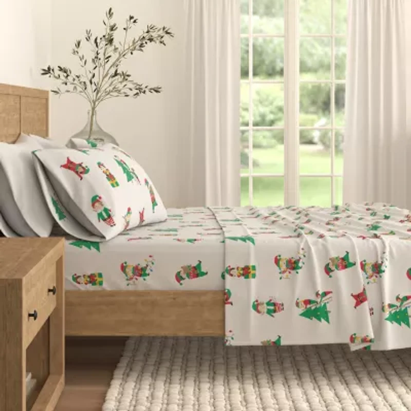 Linery Holiday Flannel Sheet Set