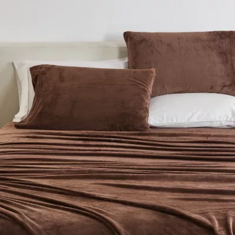 Linery Solid Plush Sheet Set