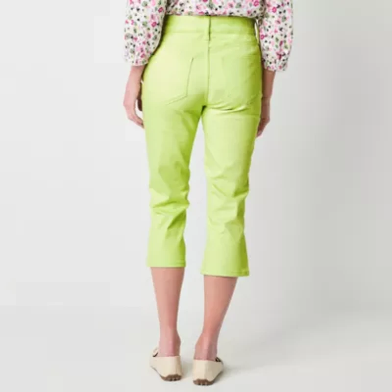 St. John's Bay Womens Skinny Mid Rise Capri Pant