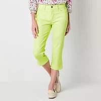St. John's Bay Womens Skinny Mid Rise Capri Pant