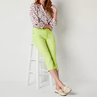 St. John's Bay Womens Skinny Mid Rise Capri Pant