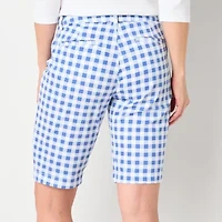 St. John's Bay Womens 11" Mid Rise Bermuda Short