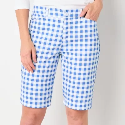 St. John's Bay Womens 11" Mid Rise Bermuda Short