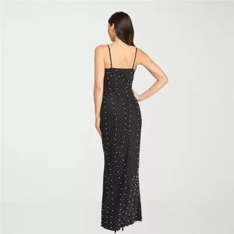 Trixxi Womens Juniors Sleeveless Embellished Bodycon Dress