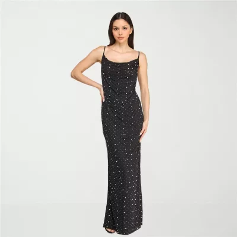 Trixxi Womens Juniors Sleeveless Embellished Bodycon Dress