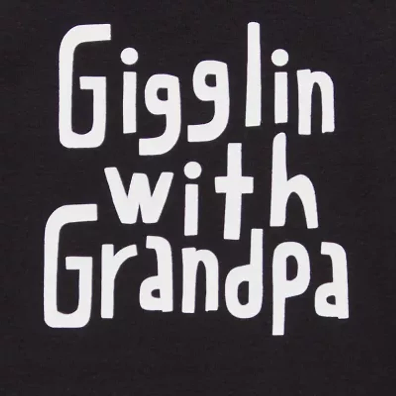 Okie Dokie Baby Boys Round Neck Short Sleeve Rib Bodysuit