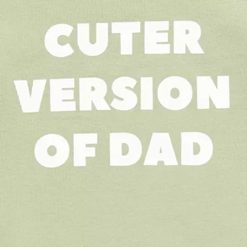 Okie Dokie Baby Boys Round Neck Short Sleeve Rib Bodysuit