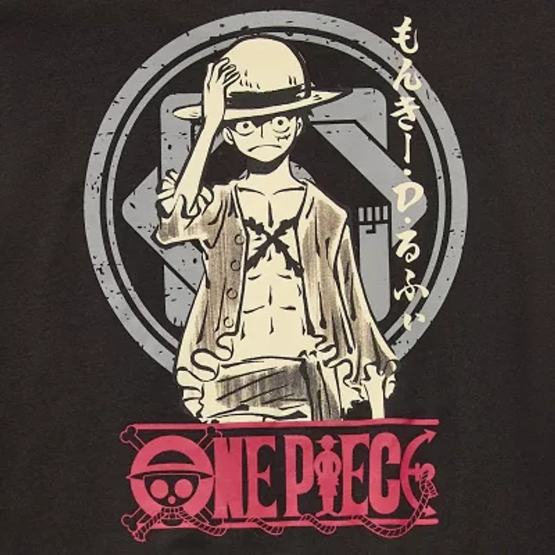 One Piece Little & Big Kid Boys Crew Neck Short Sleeve Oversized Graphic T-Shirt