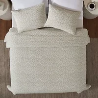 SUPERIOR® Calvert Cotton Lattice Geometric Floral Coverlet